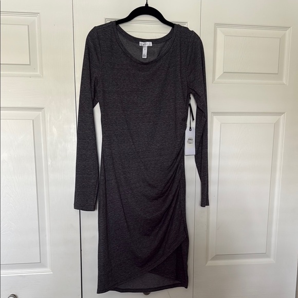 Leith Dresses & Skirts - Leith Charcoal Grey Heathered  Long Sleeve  Dress M
